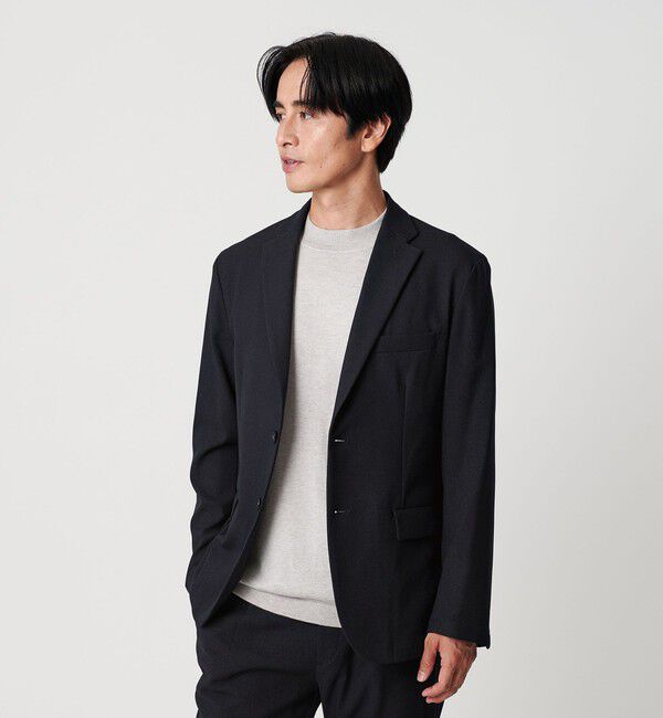 BEAUTY&YOUTH UNITED ARROWS「リサイクル ポリエステル 2B ジャケット セットアップ対応 ウォッシャブル」|テーラードジャケット|NAVY