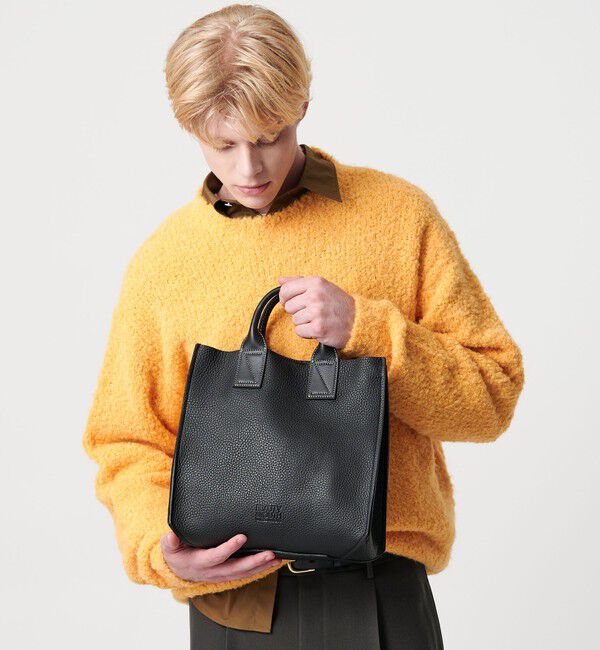 BEAUTY&YOUTH UNITED ARROWS「スタンダード レザー ミニ トート バッグ MADE IN JAPAN」|トートバッグ|BLACK
