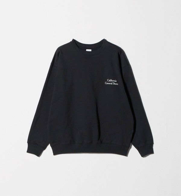 California General Store「＜CGS.＞オーガニックコットン ストア プリント スウェット」|スウェット・ジャージ|BLACK