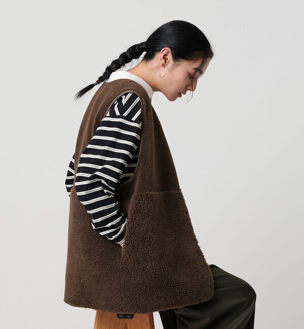 BEAUTY&YOUTH UNITED ARROWS「【WEB限定】ボア&times;フェイクムートン リバーシブルベスト」|ダウンベスト・ベスト|