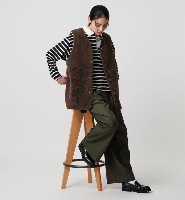 BEAUTY&YOUTH UNITED ARROWS「【WEB限定】ボア&times;フェイクムートン リバーシブルベスト」|ダウンベスト・ベスト|