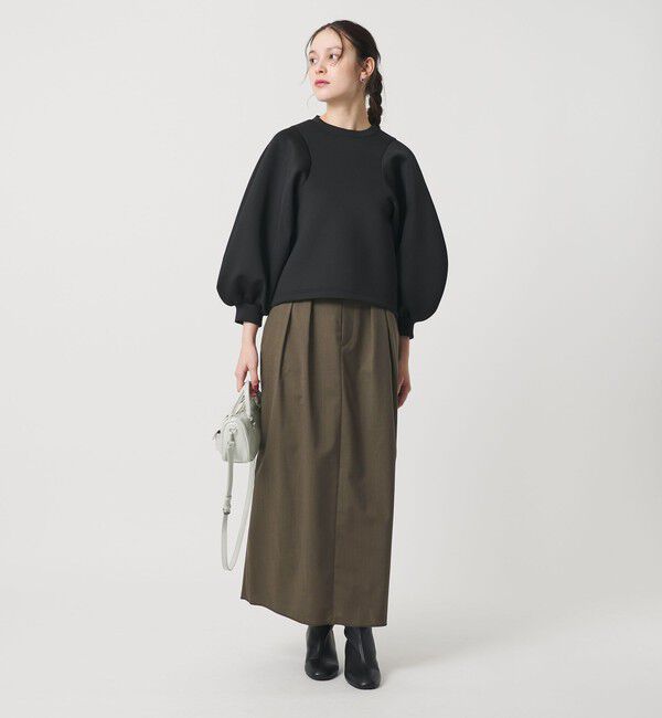 BEAUTY&YOUTH UNITED ARROWS「毛ブレンド タックロングスカート 防シワ ウォッシャブル」|スカート|