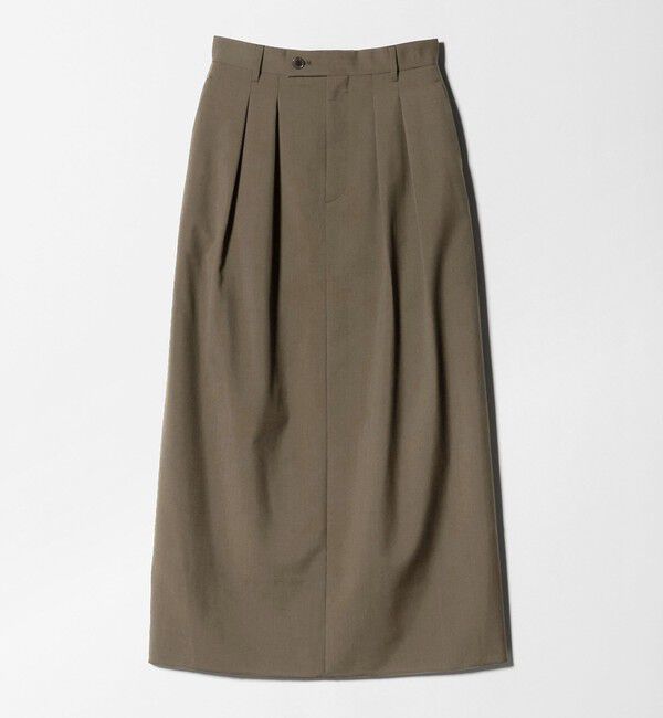 BEAUTY&YOUTH UNITED ARROWS「毛ブレンド タックロングスカート 防シワ ウォッシャブル」|スカート|