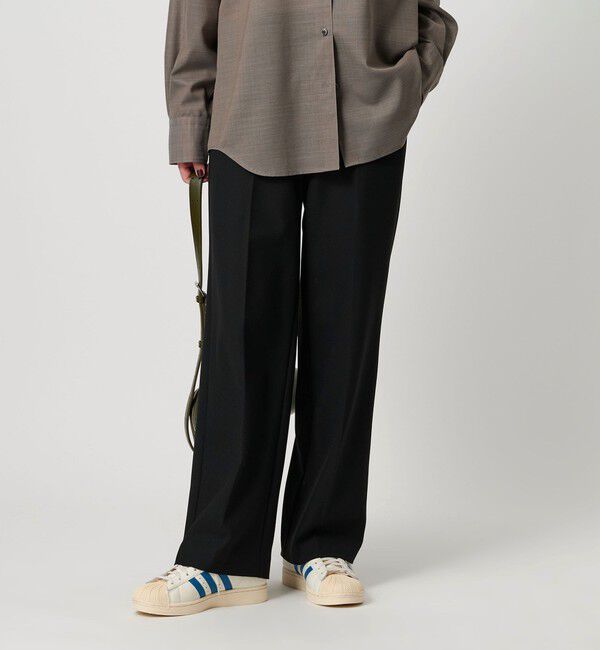 BEAUTY&YOUTH UNITED ARROWS「裏起毛バックゴム ストレートパンツ ウォッシャブル」|スラックス|