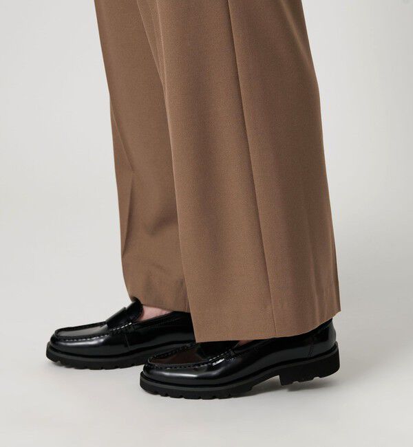 BEAUTY&YOUTH UNITED ARROWS「裏起毛バックゴム ストレートパンツ ウォッシャブル」|スラックス|