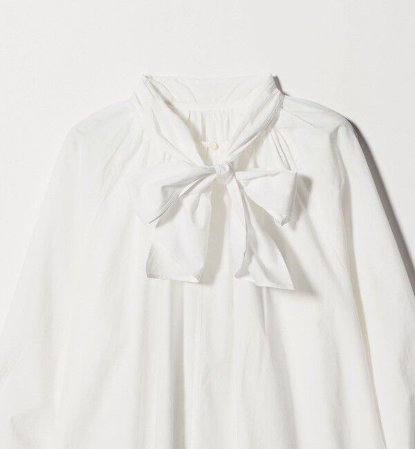 BEAUTY&YOUTH UNITED ARROWS「コットン ソリッド&ストライプ ボウタイブラウス」|シャツ・ブラウス|