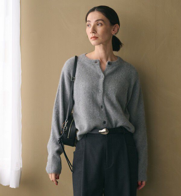 BEAUTY&YOUTH UNITED ARROWS「フォックスカシミヤブレンド クルーネックカーディガン」|カーディガン|