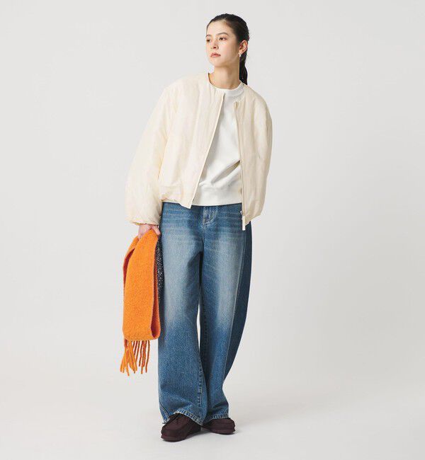 BEAUTY&YOUTH UNITED ARROWS「ポリエステルブレンド ノーカラーバルーンジップブルゾン」|ブルゾン・スタジャン|