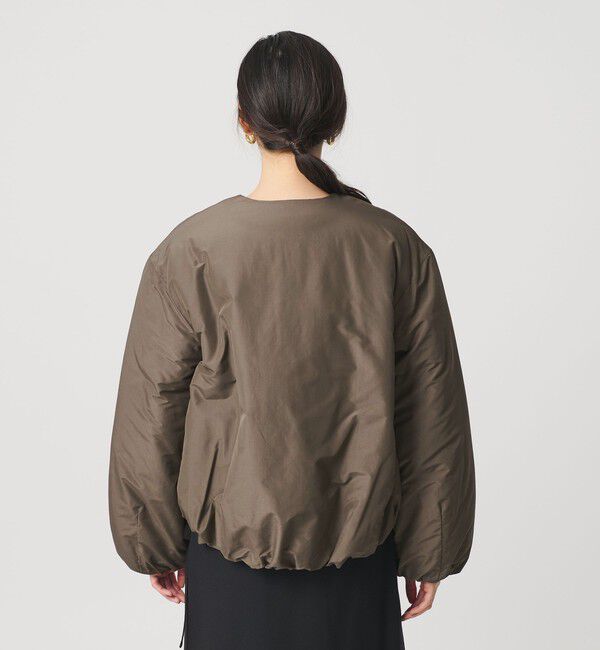 BEAUTY&YOUTH UNITED ARROWS「ポリエステルブレンド ノーカラーバルーンジップブルゾン」|ブルゾン・スタジャン|