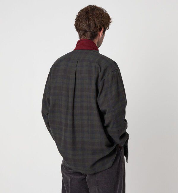 STEVEN ALAN「＜Steven Alan＞ ネル マドラスチェック オープンカラー シャツ BOX」|シャツ・ブラウス|