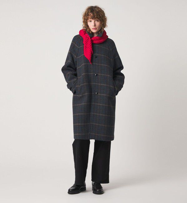 STEVEN ALAN「＜Steven Alan＞チェック ラグランスリーブ コート」|その他|