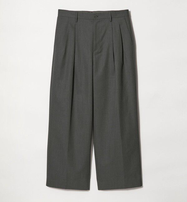 MONKEY TIME「TWツイル 2P ワイド ストレート スラックス」|チノ|