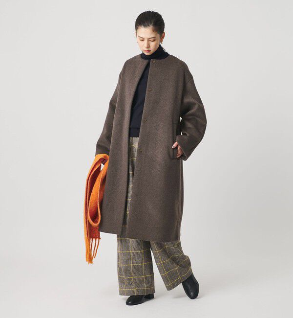 BEAUTY&YOUTH UNITED ARROWS「毛ナイロン ノーカラーコート」|ノーカラーコート|MOCA