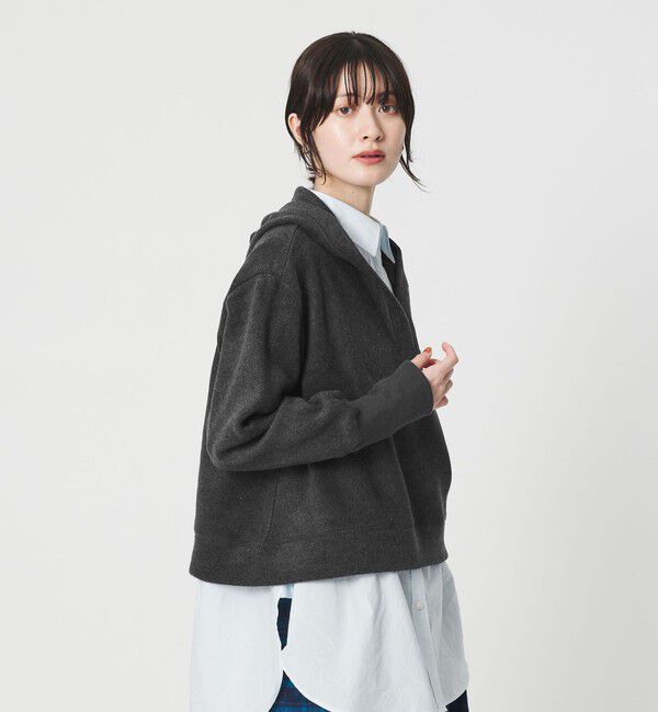 BEAUTY&YOUTH UNITED ARROWS「パイル スキッパーフーディ」|Tシャツ・カットソー|DK.GRAY