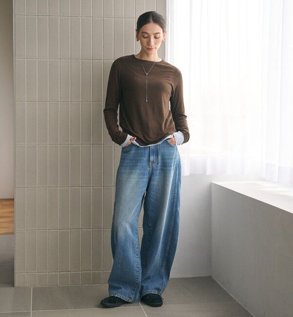 BEAUTY&YOUTH UNITED ARROWS「コットンデニム カーブパンツ」|デニム|