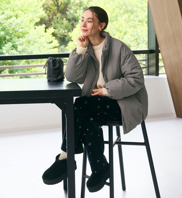 BEAUTY&YOUTH UNITED ARROWS「【WEB限定 Wardrobe DAILY MINIMAL】スタンドカラー コクーンダウンジャケット ウォッシャブル」|ダウン|