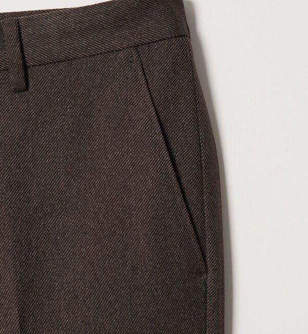BEAUTY&YOUTH UNITED ARROWS「【WEB限定 WARDROBE SMART】ウールライク ノープリーツ パンツ」|チノ|