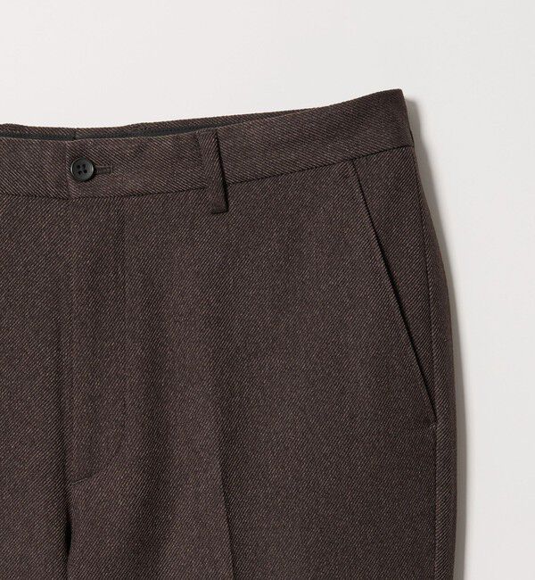 BEAUTY&YOUTH UNITED ARROWS「【WEB限定 WARDROBE SMART】ウールライク ノープリーツ パンツ」|チノ|