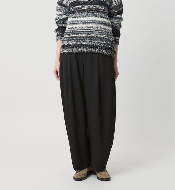 BEAUTY&YOUTH UNITED ARROWS「毛ポリエステル カーブパンツ ウォッシャブル」|その他|BLACK
