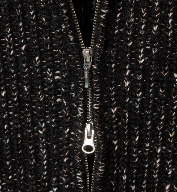 MONKEY TIME「スラブ クルーネック ジップ カーディガン」|カーディガン|