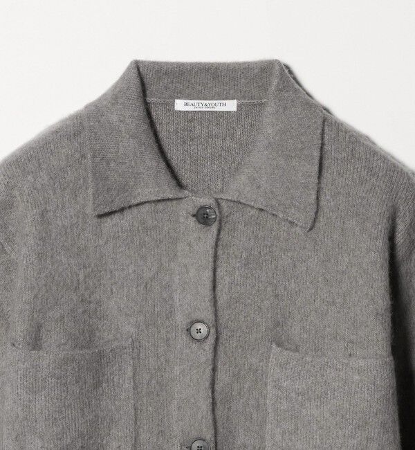 BEAUTY&YOUTH UNITED ARROWS「チャイニーズラクーンブレンド ポケット シャツカーディガン」|カーディガン|
