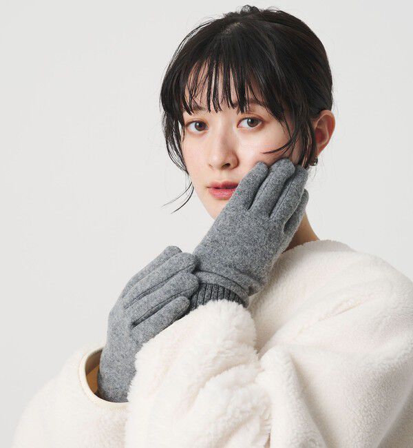 BEAUTY&YOUTH UNITED ARROWS「カラー ジャージー リブ グローブ」|手袋|