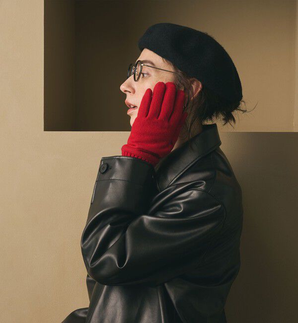 BEAUTY&YOUTH UNITED ARROWS「カラー ジャージー リブ グローブ」|手袋|