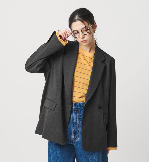 BEAUTY&YOUTH UNITED ARROWS「テーラード ダブルジャケット 吸水速乾 防シワ UV」|テーラードジャケット|