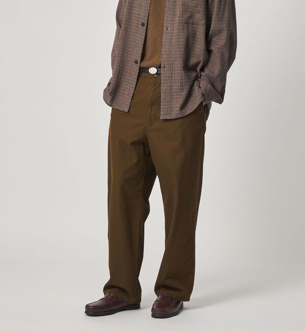STEVEN ALAN「＜Steven Alan＞ ハイツイスト ツイル アーミー ノープリーツ トラウザーズ」|チノ|