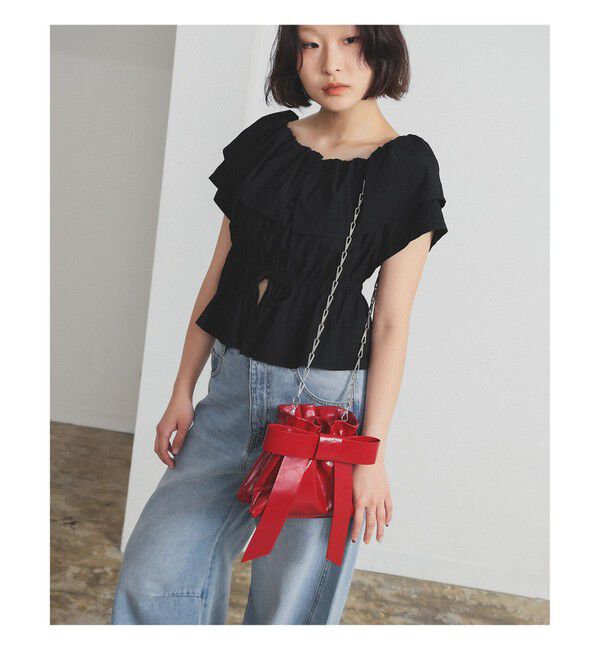 Ray BEAMS 「リボン チェーン バッグ」|ショルダー・メッセンジャー|