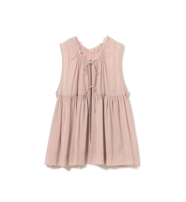 BEAMSBOY「コットン ギャザー ノースリーブ」|シャツ・ブラウス|