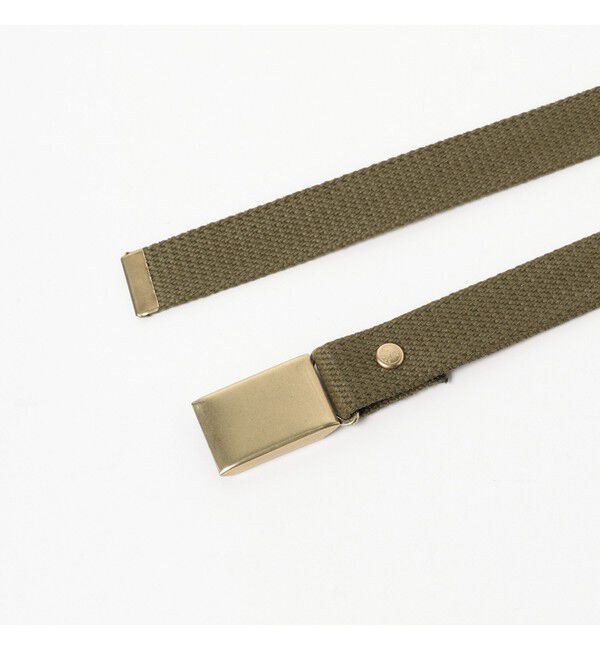 BEAMS PLUS「BEAMS PLUS / コットンキャンバス プレートベルト」|ベルト|