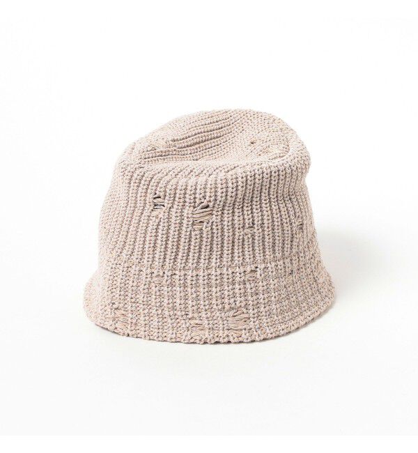 BEAMS「RACAL / Damage Knit Bucket Hat」|キャップ・キャスケット|