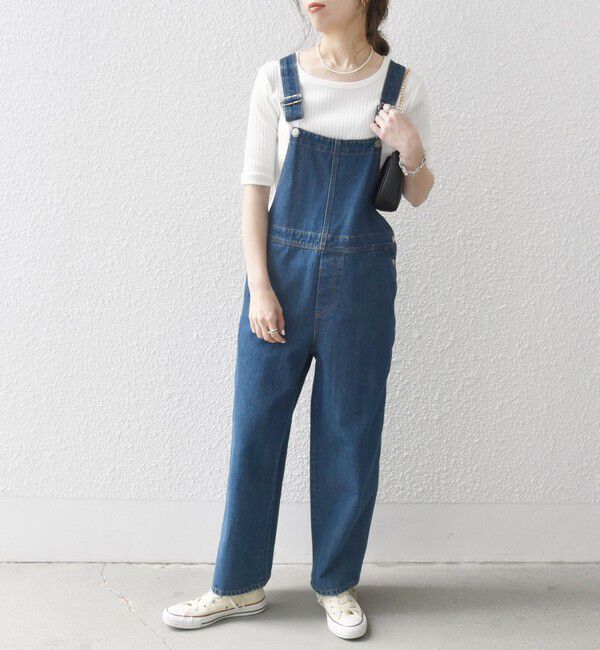 SHIPS any「SHIPS any:〈洗濯機可能〉テレコ リブ ハーフスリーブ TEE」|Tシャツ・カットソー|