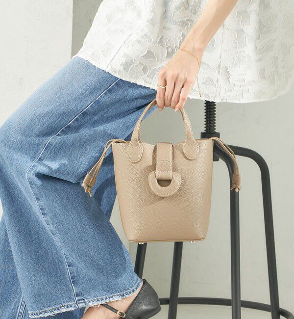 SHIPS for women「ミニ キューブ トート」|ショルダー・メッセンジャー|ベージュ系