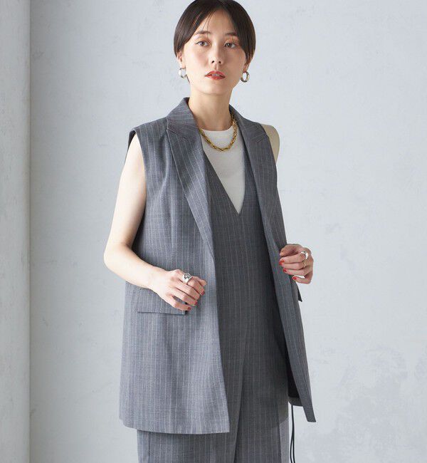 SHIPS for women「ウール混 ボックス テーラード ジレ」|ベスト・ジレ|