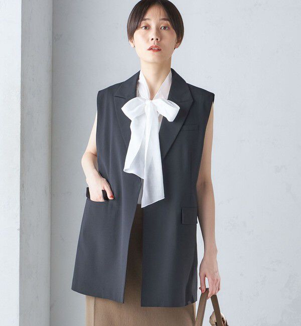 SHIPS for women「ウール混 ボックス テーラード ジレ」|ベスト・ジレ|