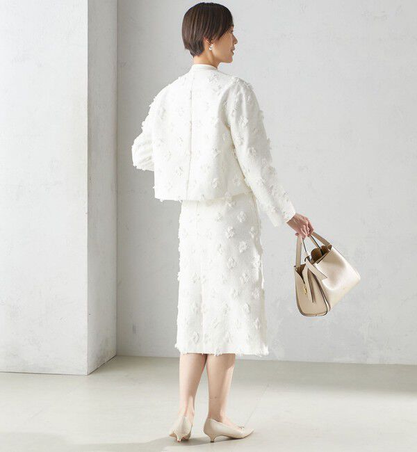 SHIPS for women「IFANSI ノーカラー ジャケット（セレモニー対応可）」|ノーカラージャケット|