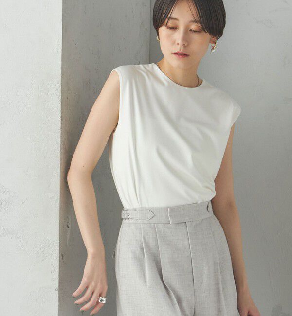 SHIPS for women「〈手洗い可能〉SORONA(R) 2WAY タンクトップ」|タンクトップ|オフホワイト