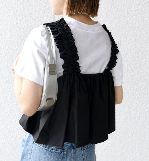 SHIPS for women「【WEB限定】〈洗濯機可能〉ショルダー フリル キャミソール」|シャツ・ブラウス|
