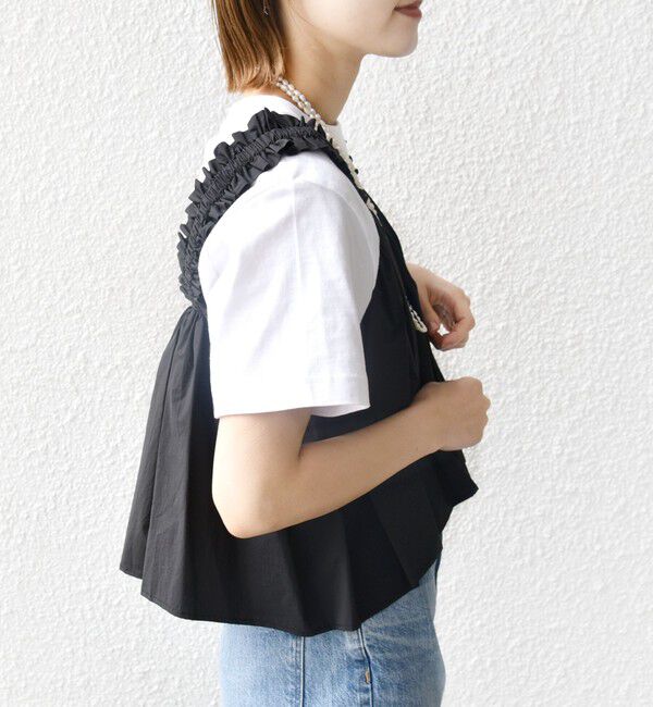 SHIPS for women「【WEB限定】〈洗濯機可能〉ショルダー フリル キャミソール」|シャツ・ブラウス|