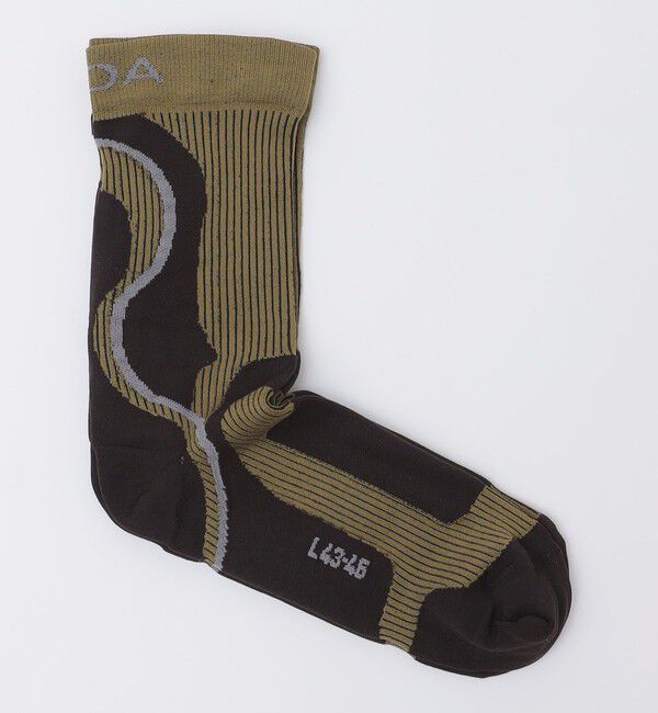 SHIPS「ROA: TECHNICAL SOCKS」|ソックス|ブラウン