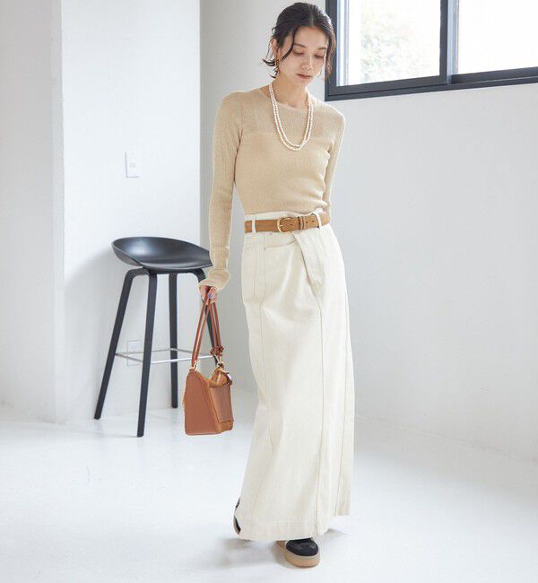 SHIPS for women「ヌバック レザー ボリューム バックル ベルト」|ベルト|