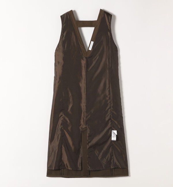 quaranciel「quaranciel: ジャージー メルトン Vネック ジャンパー スカート」|ジャンパースカート|