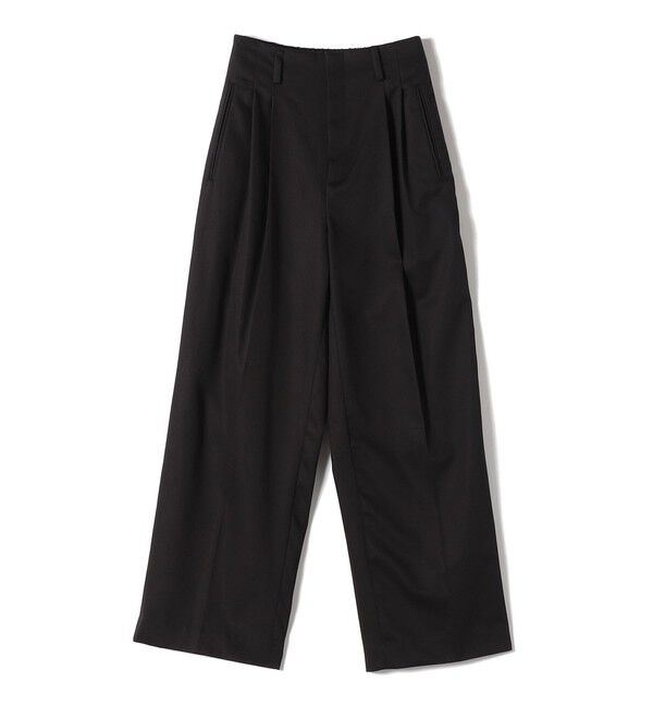 SHIPS for women「〈洗濯機可能〉ハイカウント ツイル 2タック ワイド パンツ」|その他|