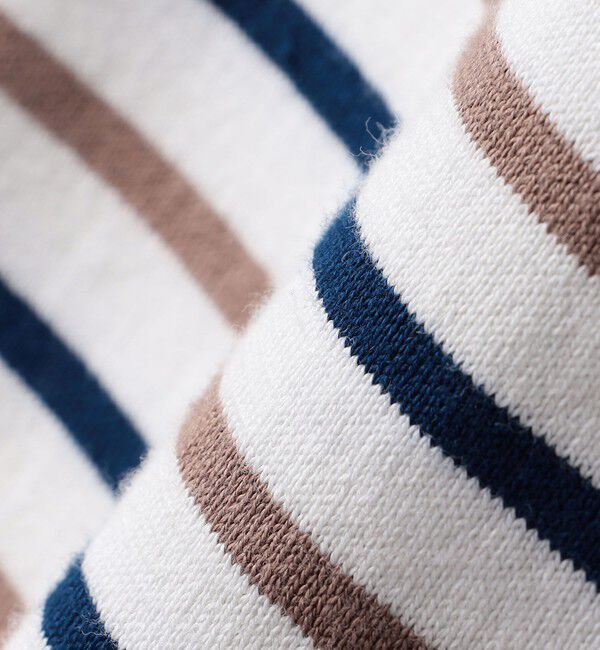 SHIPS KIDS「SHIPS KIDS:100～130cm/ボーダー フリル ロングスリーブ Tシャツ」|Tシャツ・カットソー|