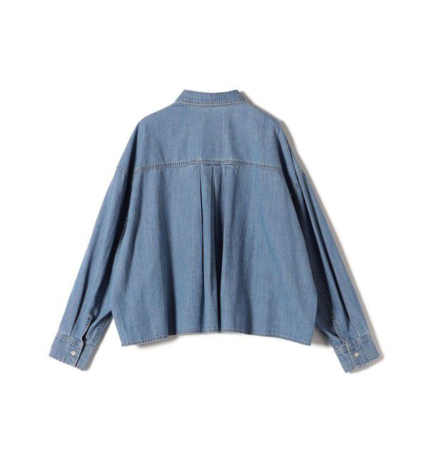 SHIPS for women「〈洗濯機可能〉ライトオンス デニム ショート シャツ」|シャツ・ブラウス|