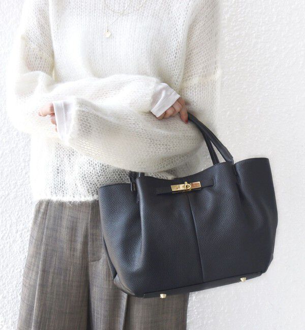 SHIPS for women「BEAURE: ヒネリ 金具付き バッグ」|トートバッグ|