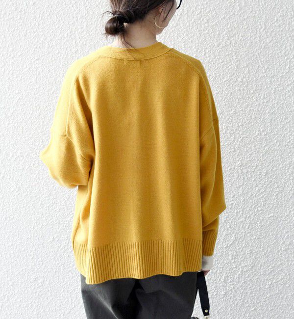 SHIPS any「SHIPS any:〈手洗い可能〉AQUA カシミヤ ミックス Vネック カーディガン」|カーディガン|