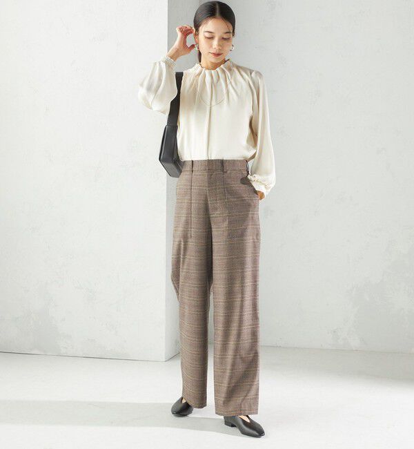 SHIPS for women「〈手洗い可能〉DELEGANT  ストレート パンツ（セットアップ対応）」|その他|